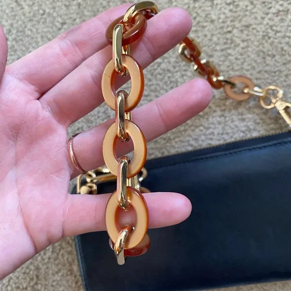 Chloe leather wallet on chain mini shoulder bag black gold - Picture 5 of 14